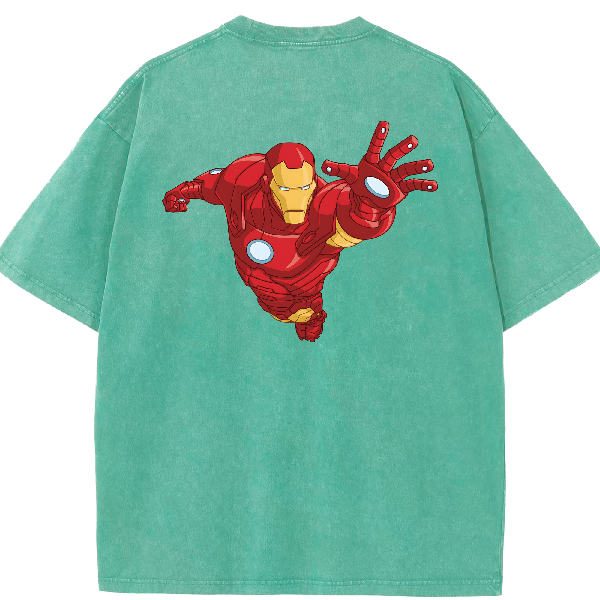 （画像用） アベンジャーズ The Avengers 綿100% ヴィンテージ風 半袖Tシャツ（背面プリント）